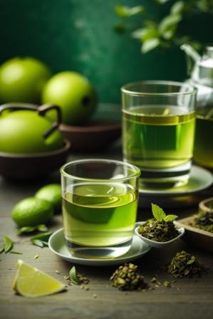 Green tea shots
