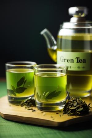 Green tea shots